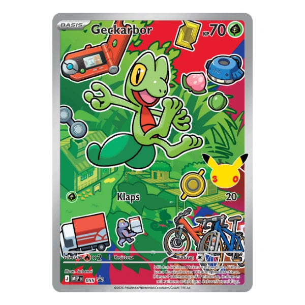 Geckarbor IR MEP DE 055 Pokemon Mega-Entwicklung Black Star Promo 