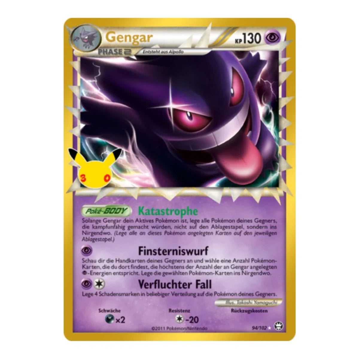 Gengar 94/102 Pokemon 30 Jahre