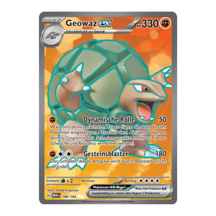 Geowaz ex Full Art Deutsch 189/165 Karmesin & Purpur 151