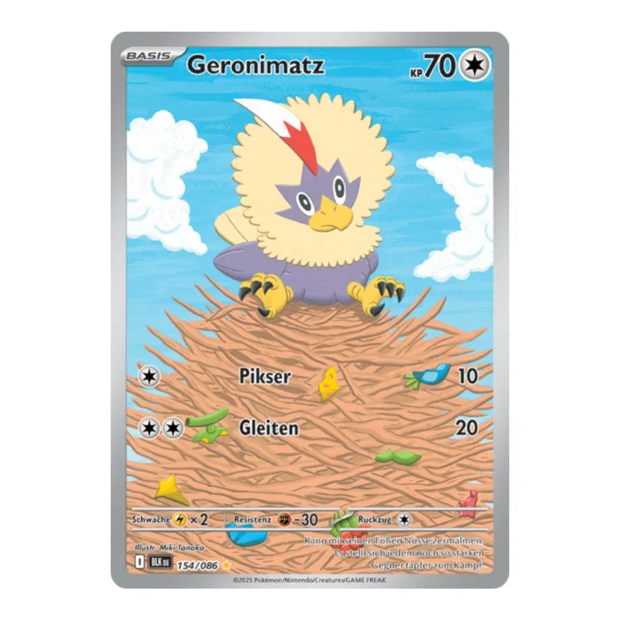 Geronimatz IR 154/086 Schwarze Blitze
