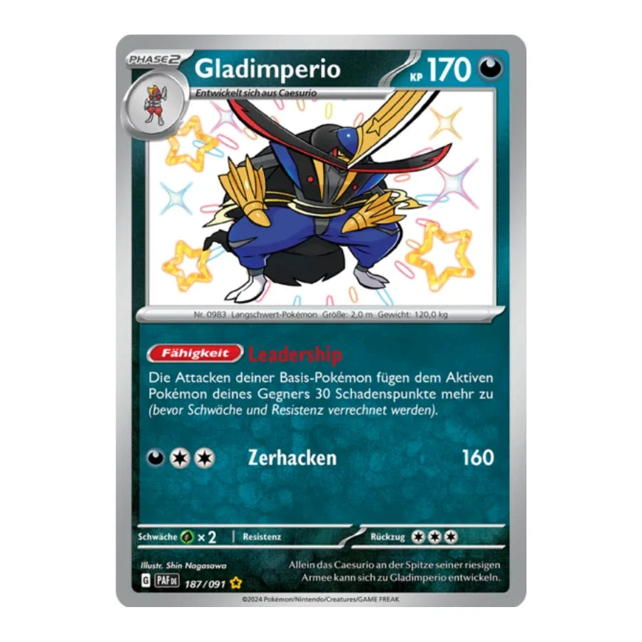 Gladimperio Shiny 187/091 Paldeas Schicksale