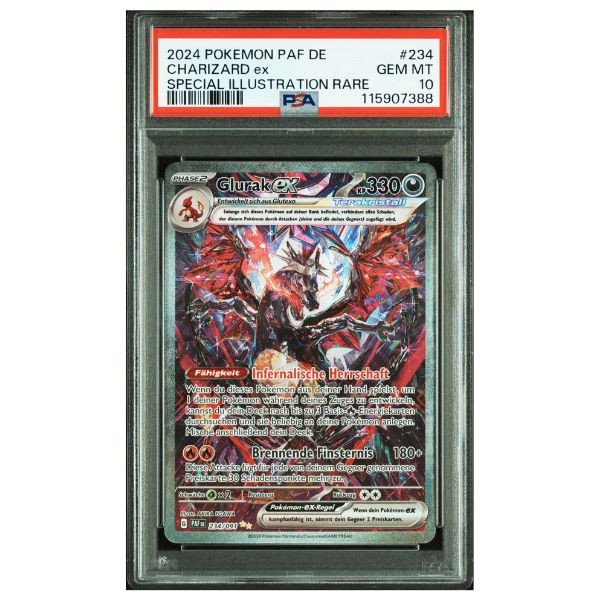 Glurak ex SIR 234/093 Pokemon Paldeas Schicksale (PSA10)