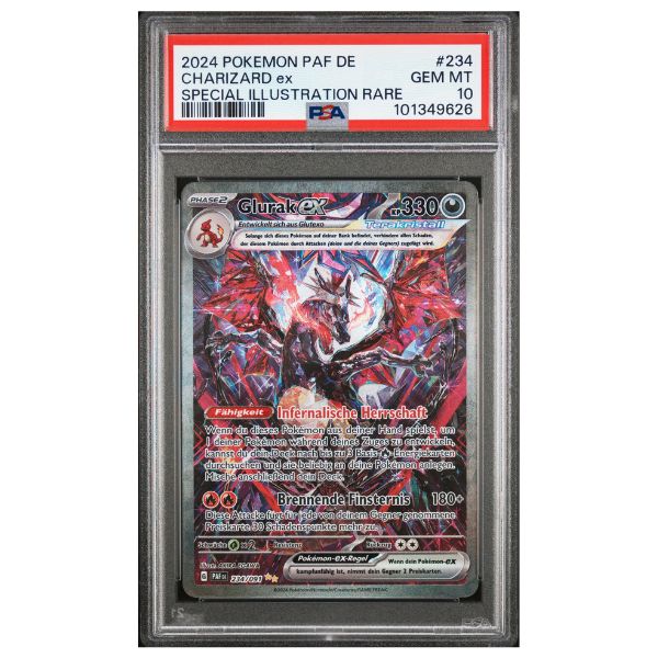 Glurak ex SIR 234/093 Pokemon Paldeas Schicksale (PSA10)