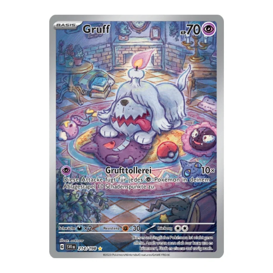 Gruff Art Rare Deutsch 214/198 Karmesin & Purpur