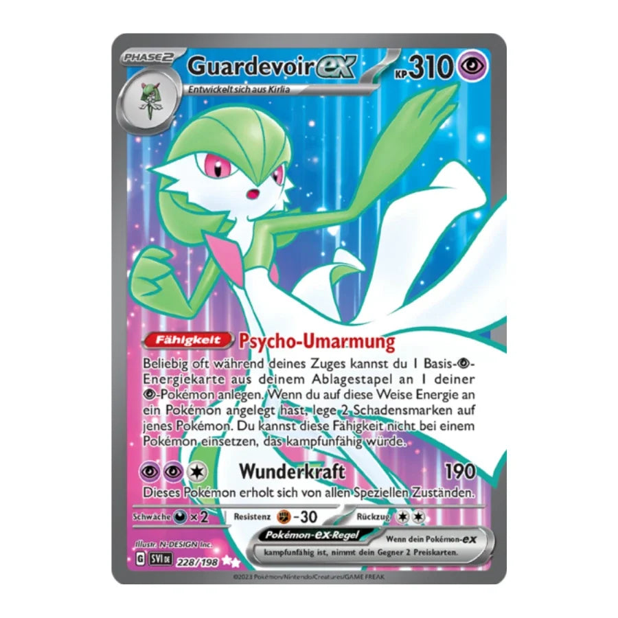 Guardevoir ex Full Art Deutsch 228/198 Karmesin & Purpur