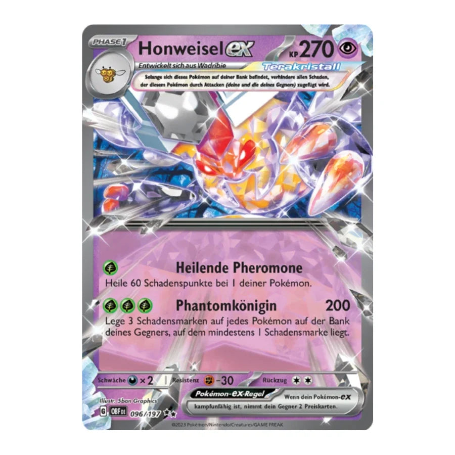 Honweisel ex Deutsch 096/197 Obsidian Flammen
