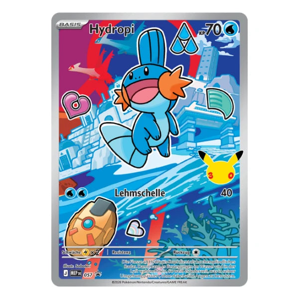 Hydropi IR MEP DE 057 Pokemon Mega-Entwicklung Black Star Promo 