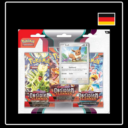 Pokemon Obsidianflammen 3er-Pack Blister Zufall (DE)