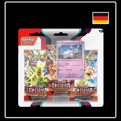 Pokemon Obsidianflammen 3er-Pack Blister Zufall (DE)