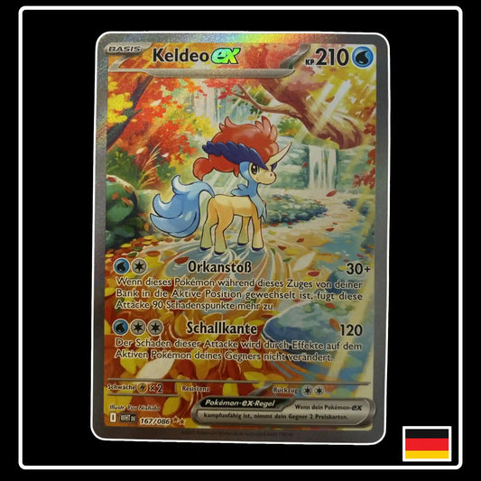 Keldeo ex Special Illustration Rare 167/086 Pokemon Weisse Flammen