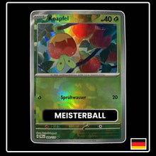 Knapfel Meisterball Pokémon Karte – Prismatische Entwicklungen, Deutsch, holografisch, selten