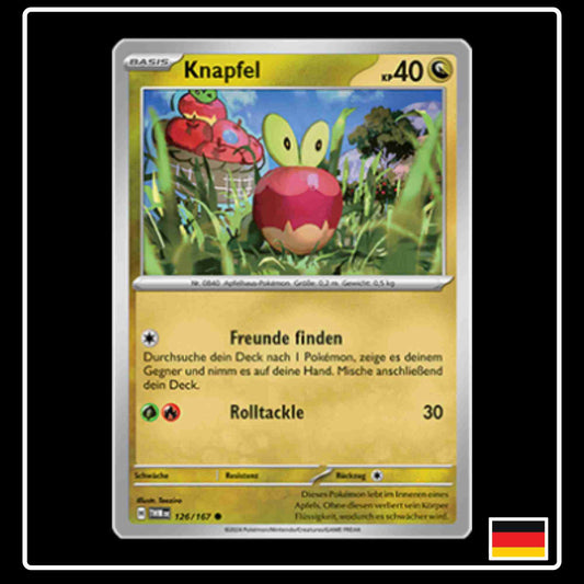 Knapfel Pokemon Karte 126/167 aus dem Set Maskerade im Zwielicht