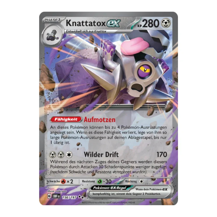 Knattatox ex Deutsch 156/197 Obsidian Flammen