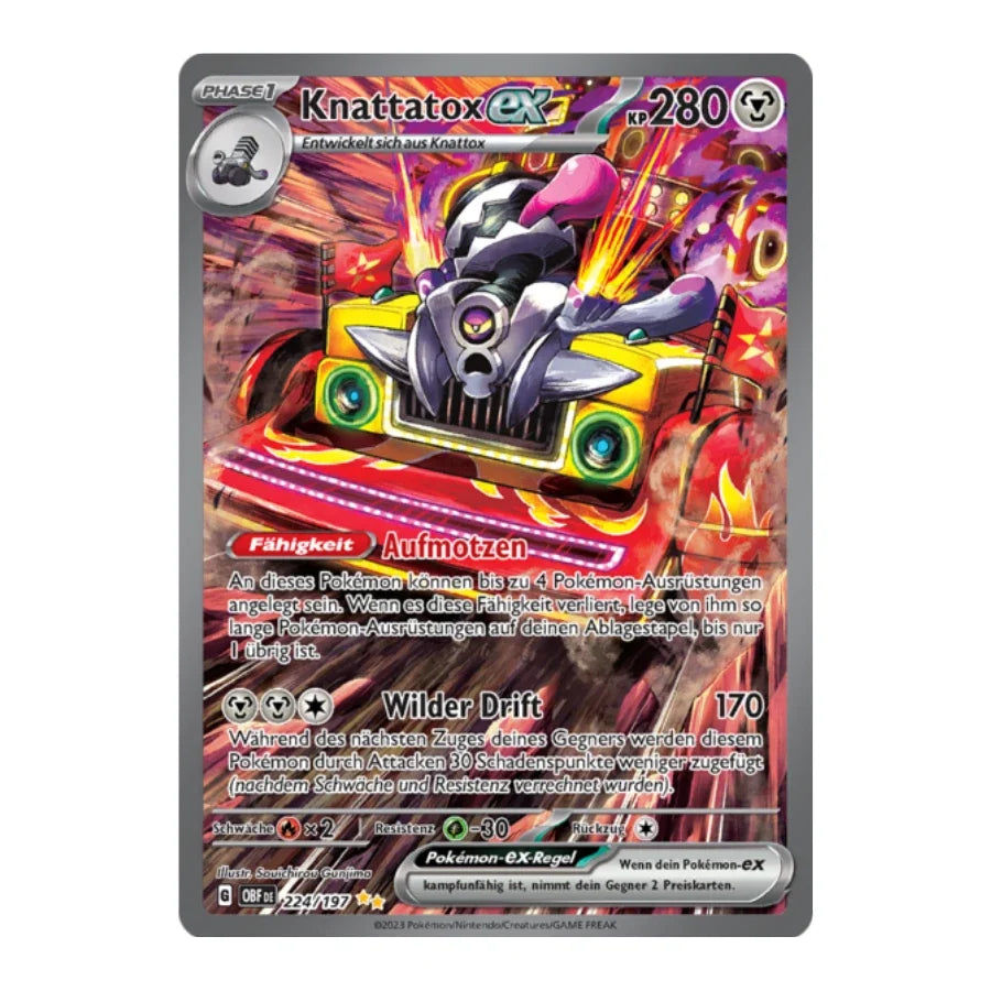 Knattatox ex SAR Deutsch 224/197 Obsidian Flammen