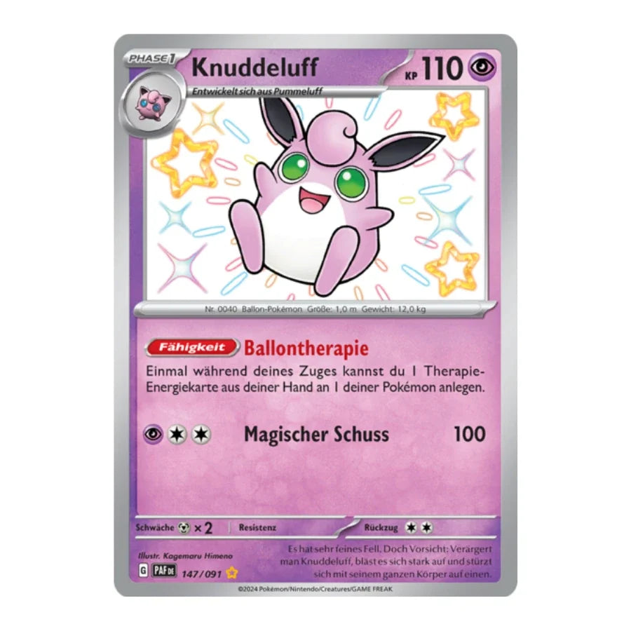 Knuddeluff Shiny 147/091 Paldeas Schicksale