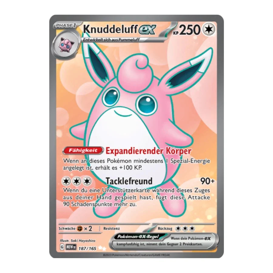 Knuddeluff ex Full Art Deutsch 187/165 Karmesin & Purpur 151