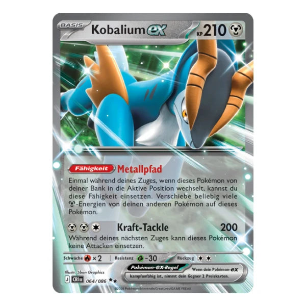 Kobalium ex 064/086 Pokemon Wachsendes Chaos 