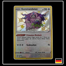 Pokemon Karte Kommandutan Shiny SV098/SV122 aus dem Schwert & Schild Set Glänzendes Schicksal