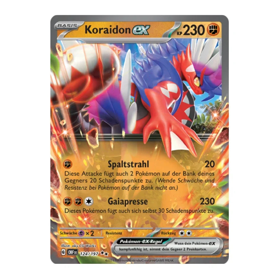 Koraidon ex Deutsch 124/197 Obsidian Flammen