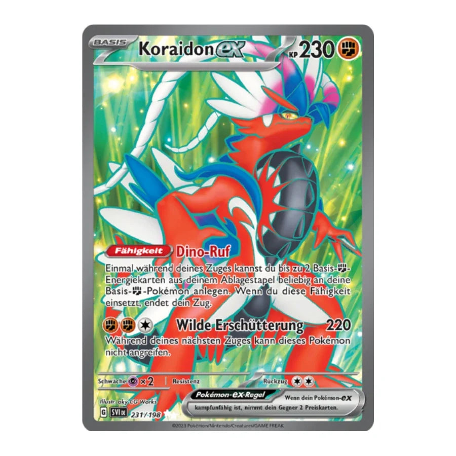 Koraidon ex Full Art Deutsch 231/198 Karmesin & Purpur