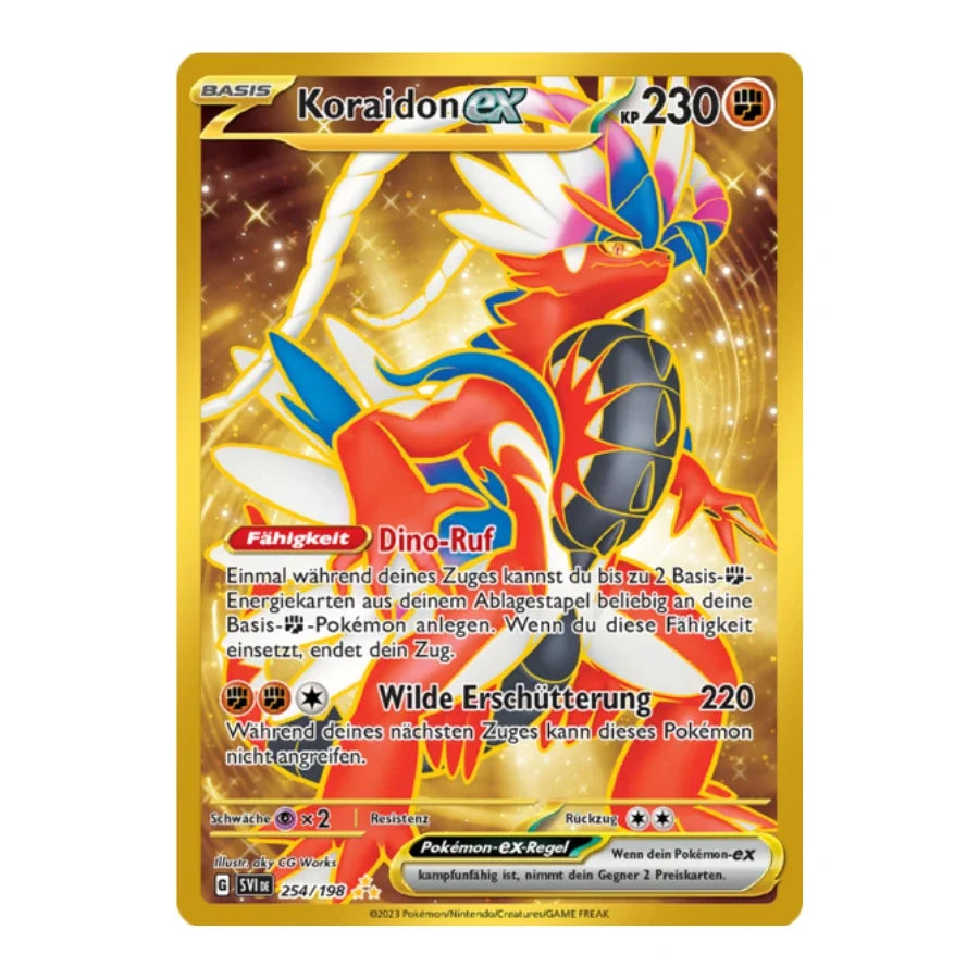Koraidon ex Hyper Rare Deutsch 254/198 Karmesin & Purpur
