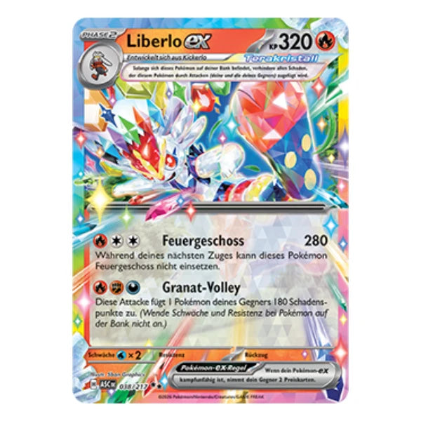 Liberlo ex 038/217 Pokemon Erhabene Helden