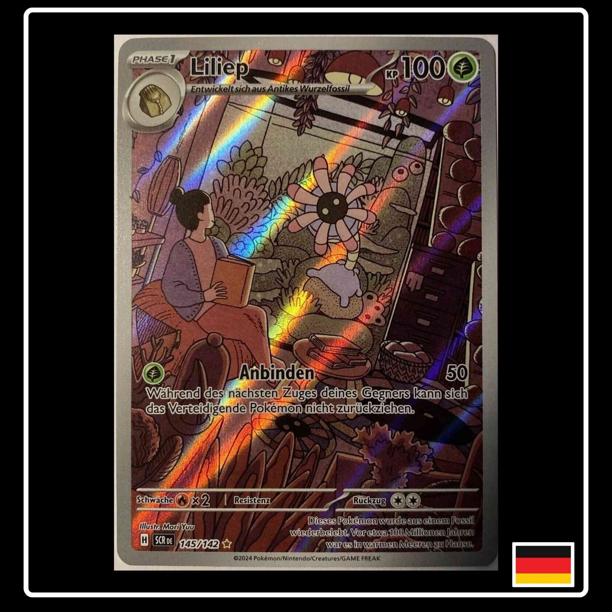 Liliep Illustration Rare 145/142 Pokemon Stellarkrone