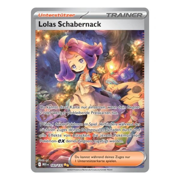 Lolas Schabernack Trainer SIR 183/132 Pokemon Mega Entwicklung