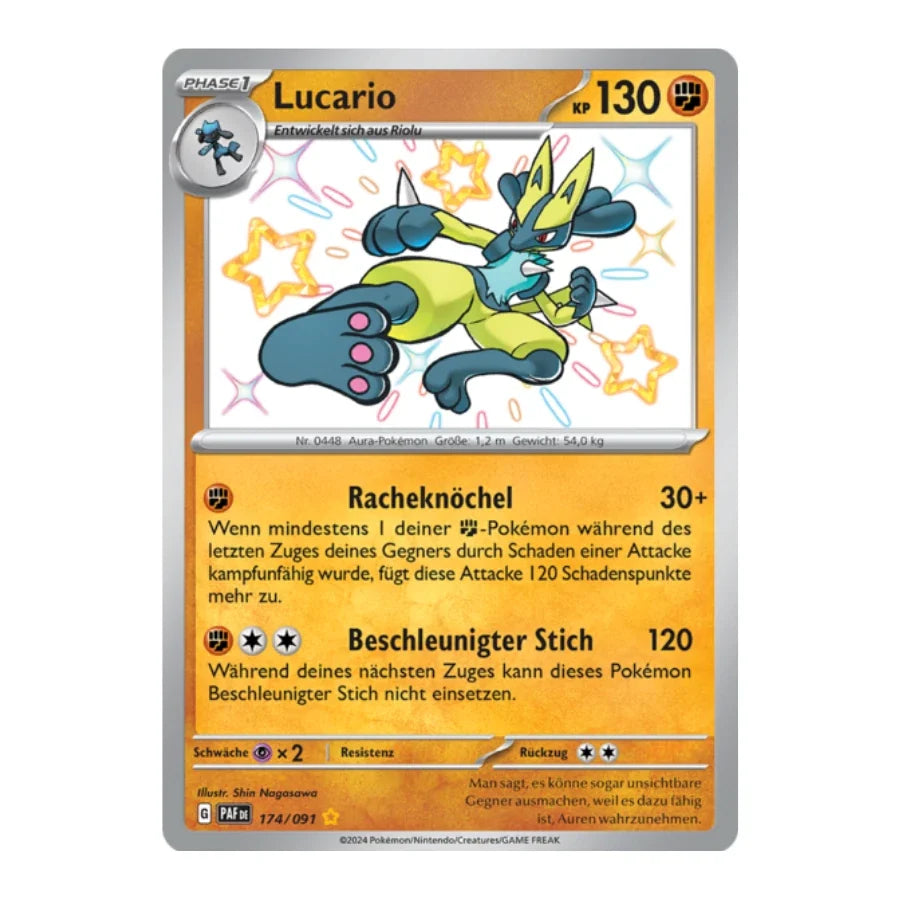 Lucario Shiny 174/091 Paldeas Schicksale