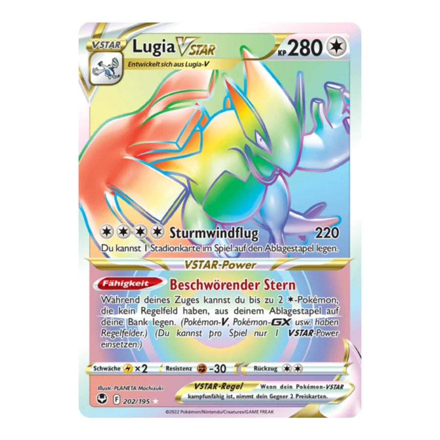 Lugia VSTAR SR 202/195 Silberne Sturmwinde