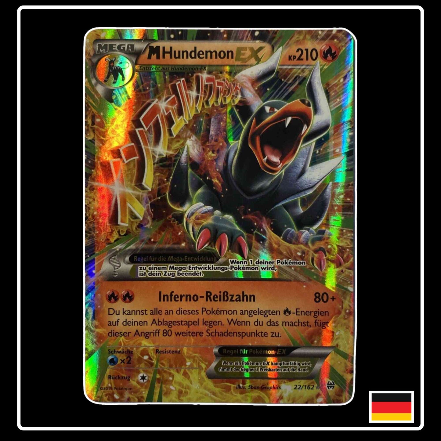 M Hundemon EX 22/162 Pokemon XY TURBOstart