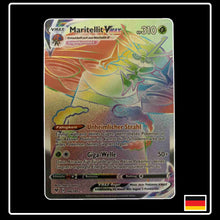 Pokemon Karte Maritellit VMAX Rainbow 186/185 aus dem Schwert & Schild Set Farbenschock