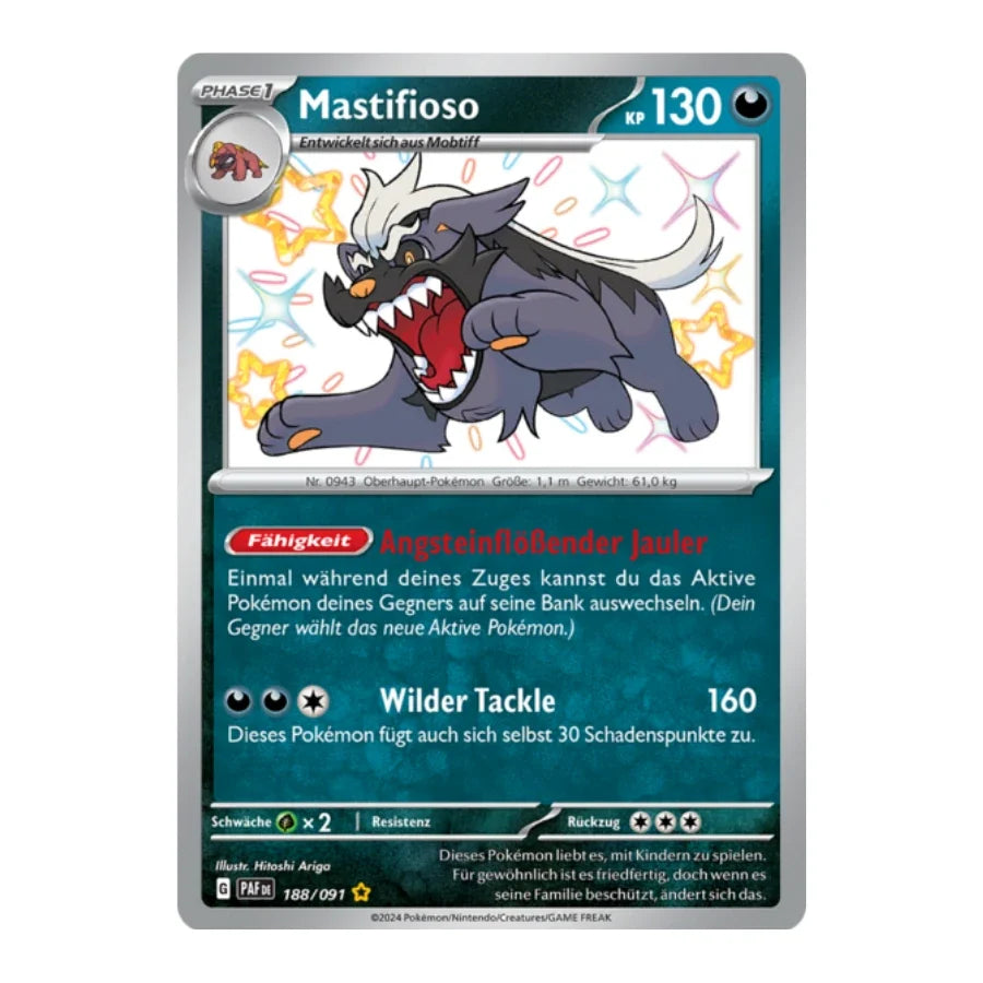 Mastifioso Shiny 188/091 Paldeas Schicksale