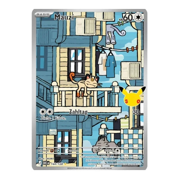 Mauzi IR 144/128 Pokemon 30 Jahre