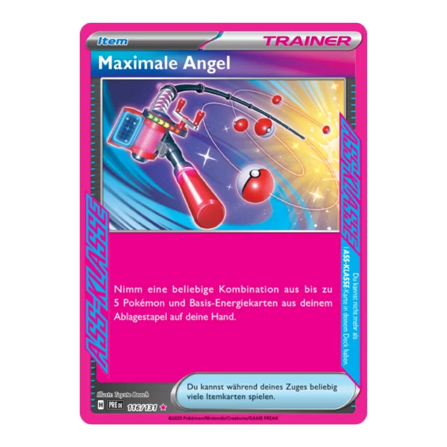 Maximale Angel ASS 116/131 Prismatische Entwicklungen