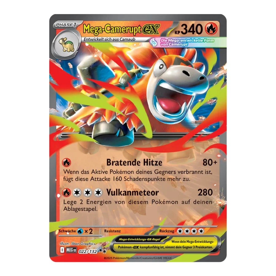 Mega Camerupt ex 022/132 Mega Entwicklung