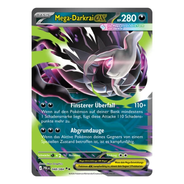 Mega-Darkrai ex 048/084 Pokemon Dunkelnacht
