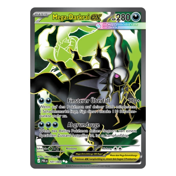 Mega-Darkrai ex FA 101/084 Pokemon Dunkelnacht 