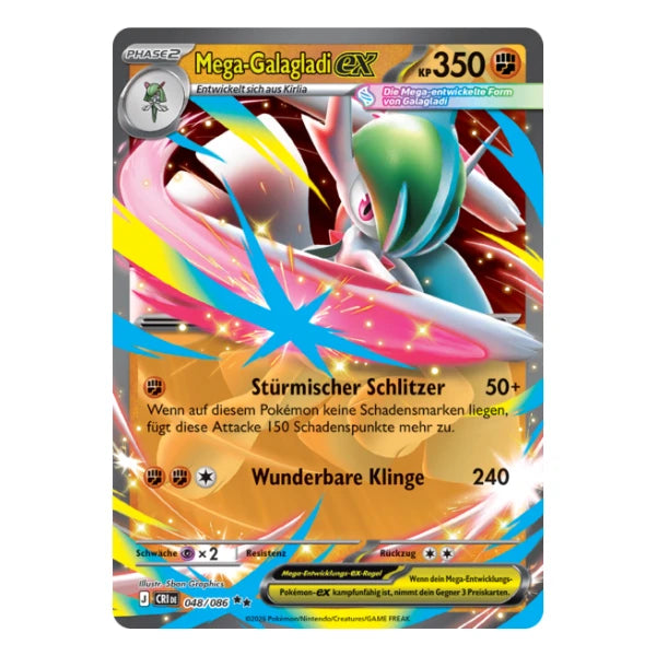 Mega-Galagladi ex 048/086 Pokemon Wachsendes Chaos