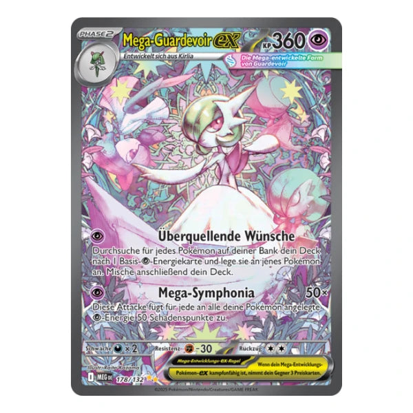 Mega Guardevoir ex SIR 178/132 Pokemon Mega Entwicklung