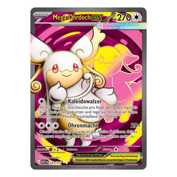 Mega-Ohrdoch ex FA 253/217 Pokemon Erhabene Helden