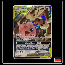 Pokemon Karte Mega-Schlapor & Pummeluff GX 165/236 aus dem Sonne & Mond Welten im Wandel