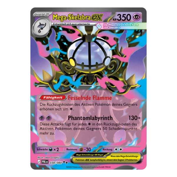 Mega-Skelabra ex 038/084 Pokemon Dunkelnacht 