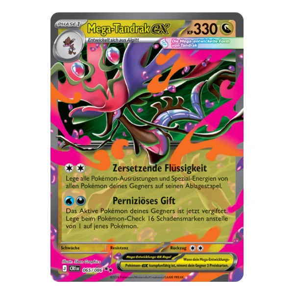 Mega-Tandrak ex 065/086 Pokemon Wachsendes Chaos 