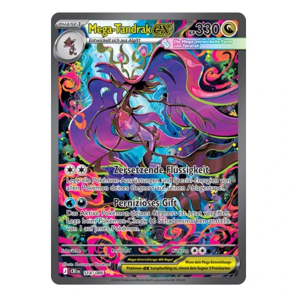 Mega-Tandrak ex SIR 118/086 Pokemon Wachsendes Chaos
