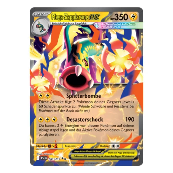 Mega-Zapplarang ex 061/217 Pokemon Erhabene Helden