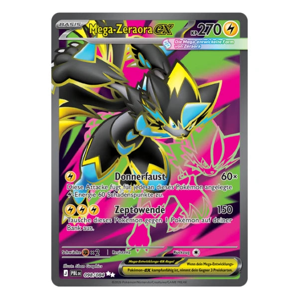 Mega-Zeraora ex FA 098/084 Pokemon Dunkelnacht 