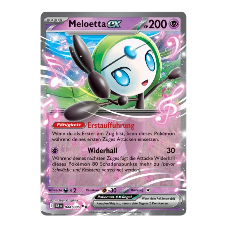 Meloetta ex 044/086 Schwarze Blitze