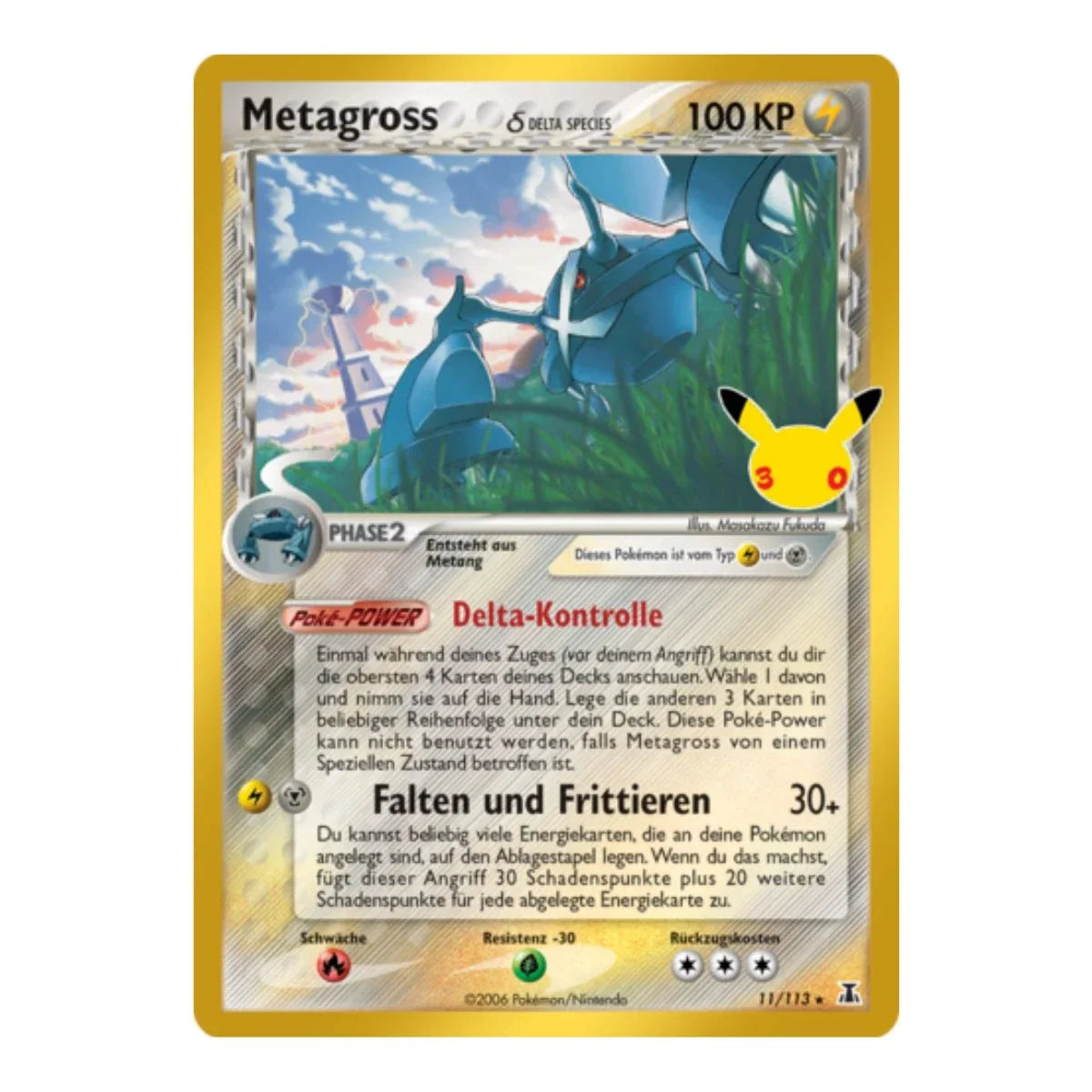 Metagross (Delta Species) HR 11/113 Pokemon 30 Jahre