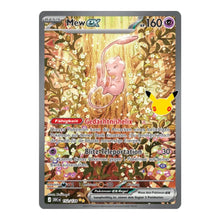 Mew ex SIR 152/128 Pokemon 30 Jahre